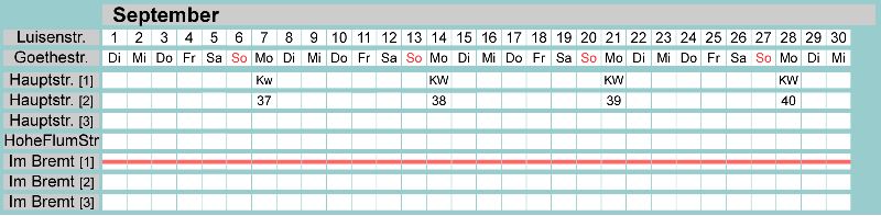 Belegungsplan September 2026