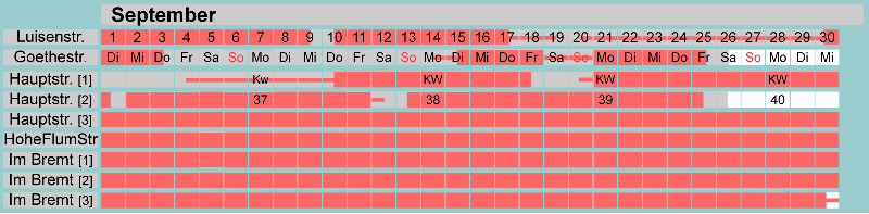 Belegungsplan September 2026